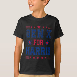 Gen X voor Harris Walz 2024 President Kamala Harri T-shirt