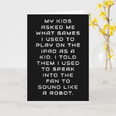 GEN X VS GEN Z MEME ROBOT GRAP KAART (Gele Bloem)