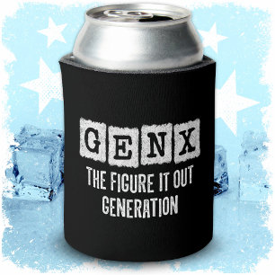Gen X zoek het uit Generation X Gen Xer Funny Blikjeskoeler
