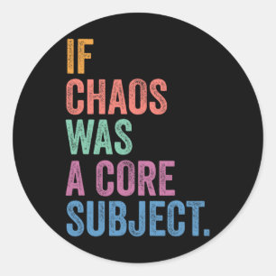 Gen Z Alpha terug naar school als chaos een vak wa Ronde Sticker