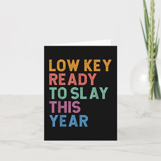 Gen Z Alpha terug naar school Low Key klaar om te Kaart (Voorkant)