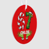 Gen Z “Six Seven” Ornament – Customizable Festive (voorkant)