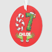 Gen Z “Six Seven” Ornament – Customizable Festive (voorkant)