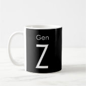 Gen Z tasse de tasse, noir par Foton Art (Gauche)