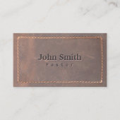  genaaid lederen pastor Visitekaartje (Voorkant)