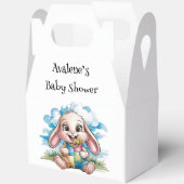 Genaaid Patchwork Schattige Bunny & Pacifier Baby  Bedankdoosjes (Open)