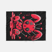 Genaaide Bunny Rabbit Pastel Gothic Anime Kawaii G Fleece Deken (Voorkant (Horizontaal))