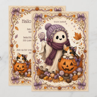 Genaaide Geesten Lieve Geest Gemeenschap Halloween Kaart