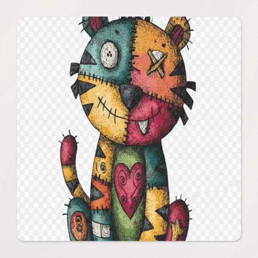 Genaaide Sticker Pack – Bunny, Hippo & Tiger Cat (Design 1)