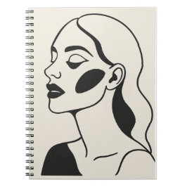 Genade en elegantie het portret van een edelvrouw notitieboek