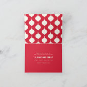 genade en gehuwde kerstfotobruiloft aankondiging (Binnen)