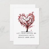 Genade en liefde bedankkaart (Voorkant / Achterkant)