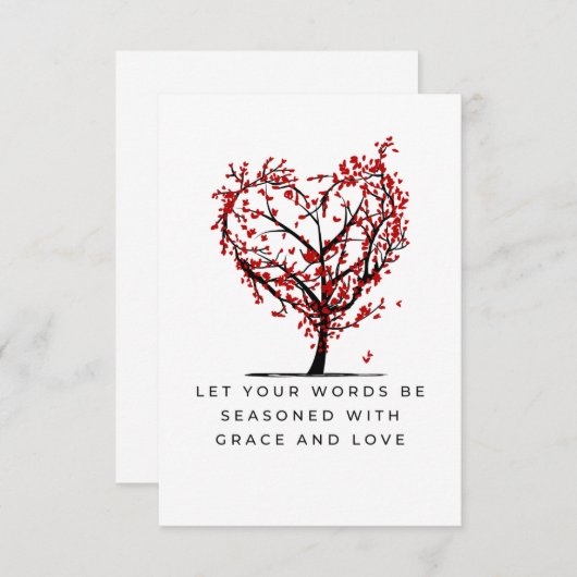 Genade en liefde bedankkaart (Voorkant / Achterkant)