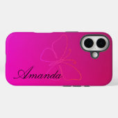 Genade in een lijn: vlindersilhouet Case-Mate iPhone case (Achterkant (horizontaal))