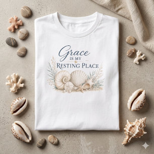 Genade is mijn rustplaats – Kust Inspiratie T-shirt