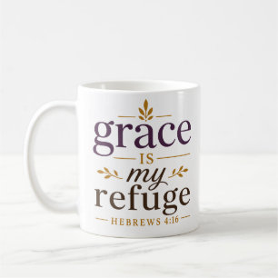 Genade is mijn toevlucht Inspirerende christelijke Koffiemok