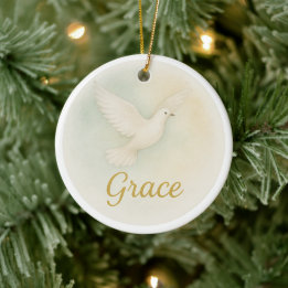 “Genade” kerstornament in waterverf Keramisch Ornament