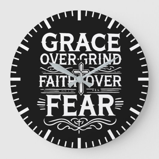 Genade over grind, geloof over angst - Inspirerend Grote Klok (Voorkant)