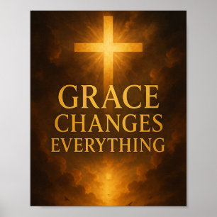 Genade verandert alles Christelijk Poster