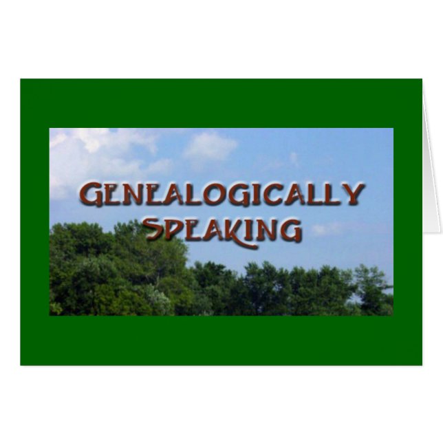 Genalogisch gesproken (Voorkant Horizontaal)