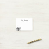 Genalogische familieboom post-it® notes (Op bureau)