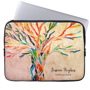 Genalogist Family Tree gepersonaliseerd Laptop Sleeve