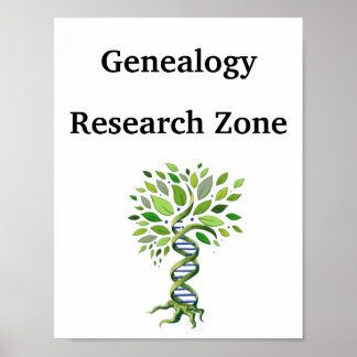 Genalogist Research Zone DNA-boom Poster