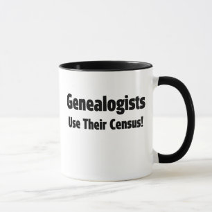 Genalogisten gebruiken hun telling mok