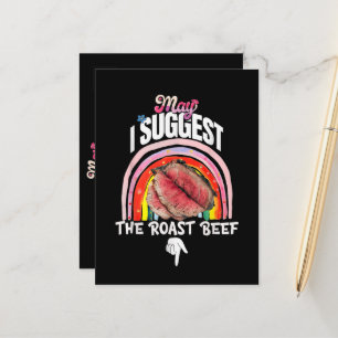 Gênant May I Suggest The Roast Beef Aankondigingskaart