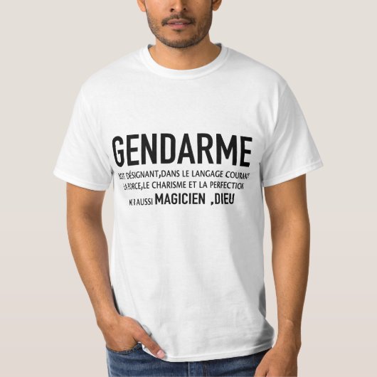 GENDARME DEFINITION - BEPERKTE UITSLUITING gendarm T-shirt (Voorkant)