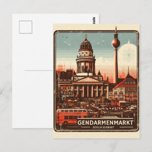 Gendarmenmarkt Berlijn plein - de Konzerthaus Briefkaart