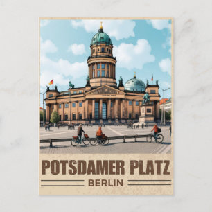 Gendarmenmarkt Berlin plein - postdamer platz Briefkaart