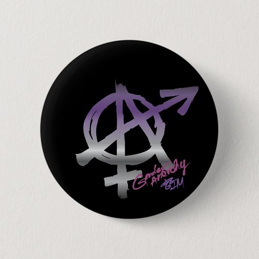 Gender Anarchy - Ace Colors - Pride Button (Voorkant)