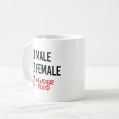 Gender Fluid - Maak je geen zorgen over mijn gesla Koffiemok (Voorkant links)