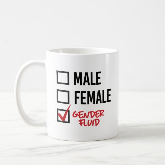 Gender Fluid - Maak je geen zorgen over mijn gesla Koffiemok (Links)