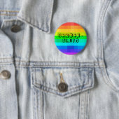 Gender-Fluid Pronouns LGBTQ Rainbow-Button Ronde Button 5,7 Cm (In situ)