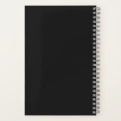 Gender Neutraal Monogrammed Volledige Naam Nota's Notitieboek (Achterkant)