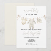 Gender neutral Baby Clothes Baby shower Kaart (Voorkant / Achterkant)