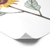 Gender Neutral Boho  Baby Shower Welcome Sign Poster (Hoek)