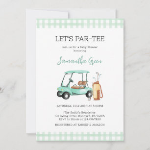 Gender Neutral Golf Baby shower Kaart