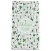 Gender Neutral Irish Clovers Baby shower Klein Cadeauzakje (Voorkant)