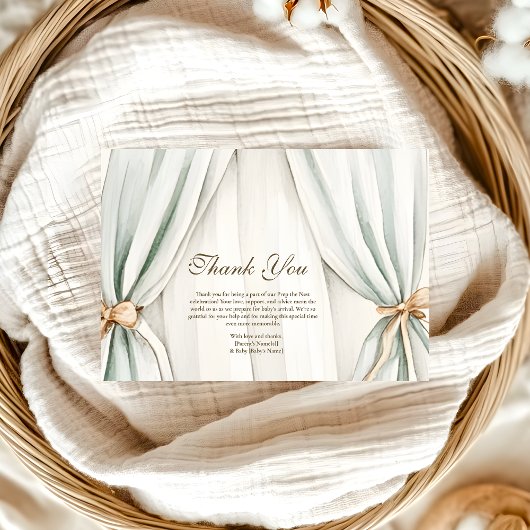 Gender Neutral Nesting Party Baby shower Bedankkaart