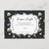 Gender Neutral Planet Diapper Raffle Informatiekaartje (Voorkant)
