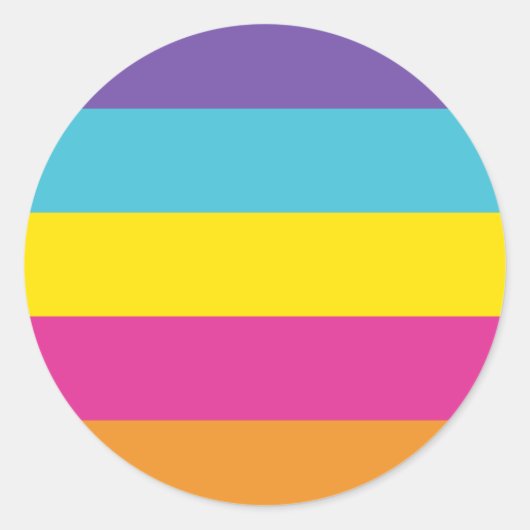 Gender Nonbinary Pride Flag Ronde Sticker (Voorkant)