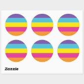 Gender Nonbinary Pride Flag Ronde Sticker (Vel)
