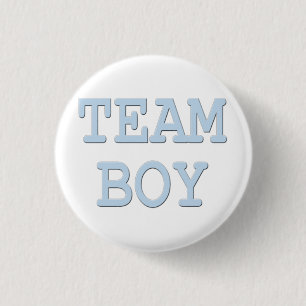 Gender onthaal Baby Custom Team Boy Ronde Button 3,2 Cm