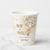 Gender onthullen Beer Boho Papieren Bekers (Voorkant)