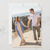 Gender Onthullen Blauw Roze Elegant Waterverf Part Kaart (Achterkant)