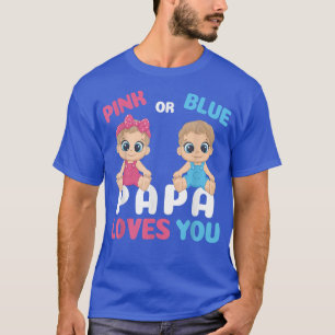 Gender onthullen Funny Papa houdt van je familie T-shirt