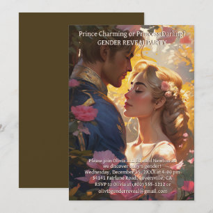 Gender Onthullen Party Prins of Prinses Uitnodigin Kaart